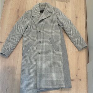 Gray Plaid Coat